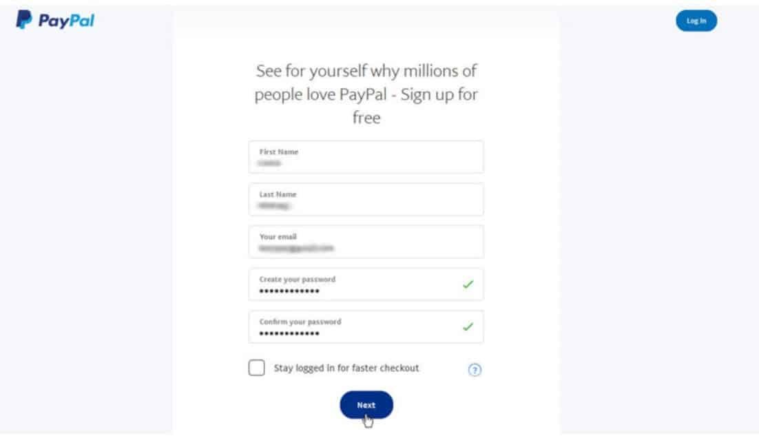 شرح كيفية عمل حساب باي بال 