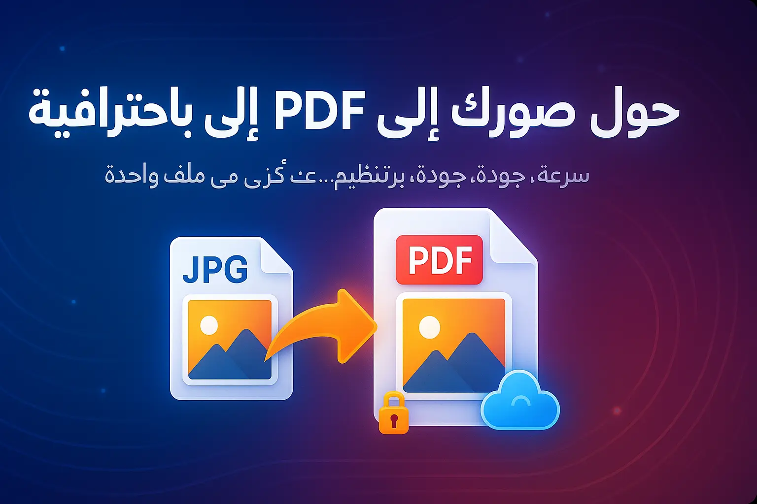هل تعبت من تشتت صورك وتريد تحويلها إلى ملف واحد منظم؟ لحسن الحظ، هناك حل سحري يحول صورك من jpg to pdf في ثوانٍ! سواء كنت طالبًا، موظفًا، أو صاحب مشروع، هذه الأداة ستغير طريقة تعاملك مع المستندات إلى الأبد.