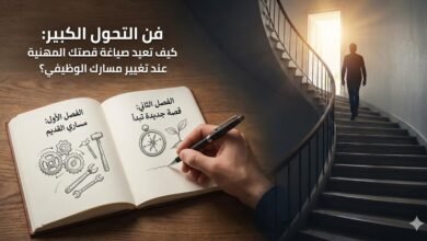 فن التحول الكبير: كيف تعيد صياغة قصتك المهنية عند تغيير مسارك الوظيفي؟